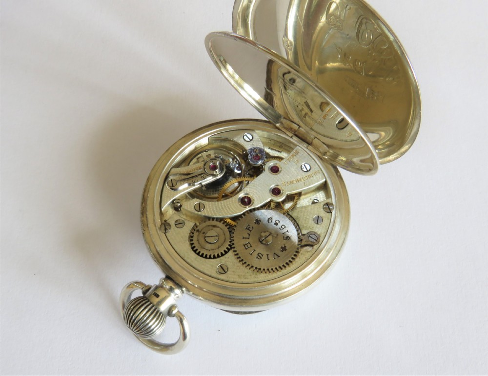 Antique silver Visible chronometer grade pocket watch View III