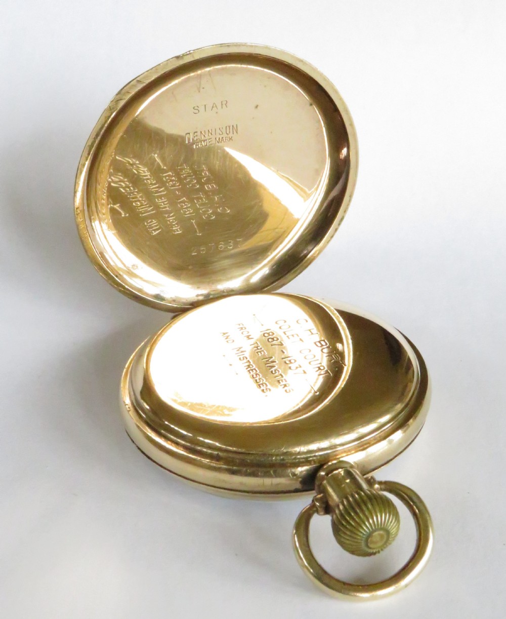 1930s Rotherham & Sons pocket watch, Colet Court View V