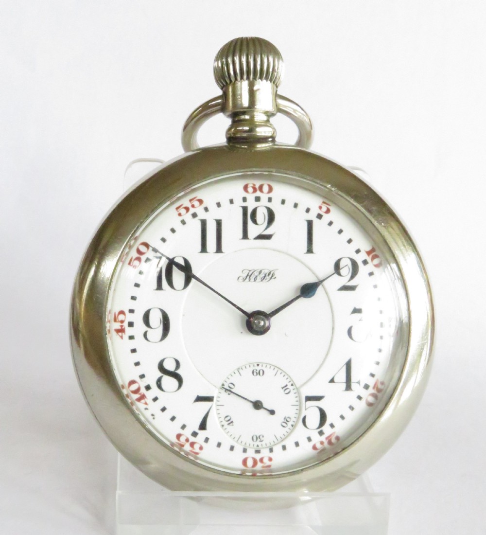 Antique Illinois railroad pocket watch, 1909 View II