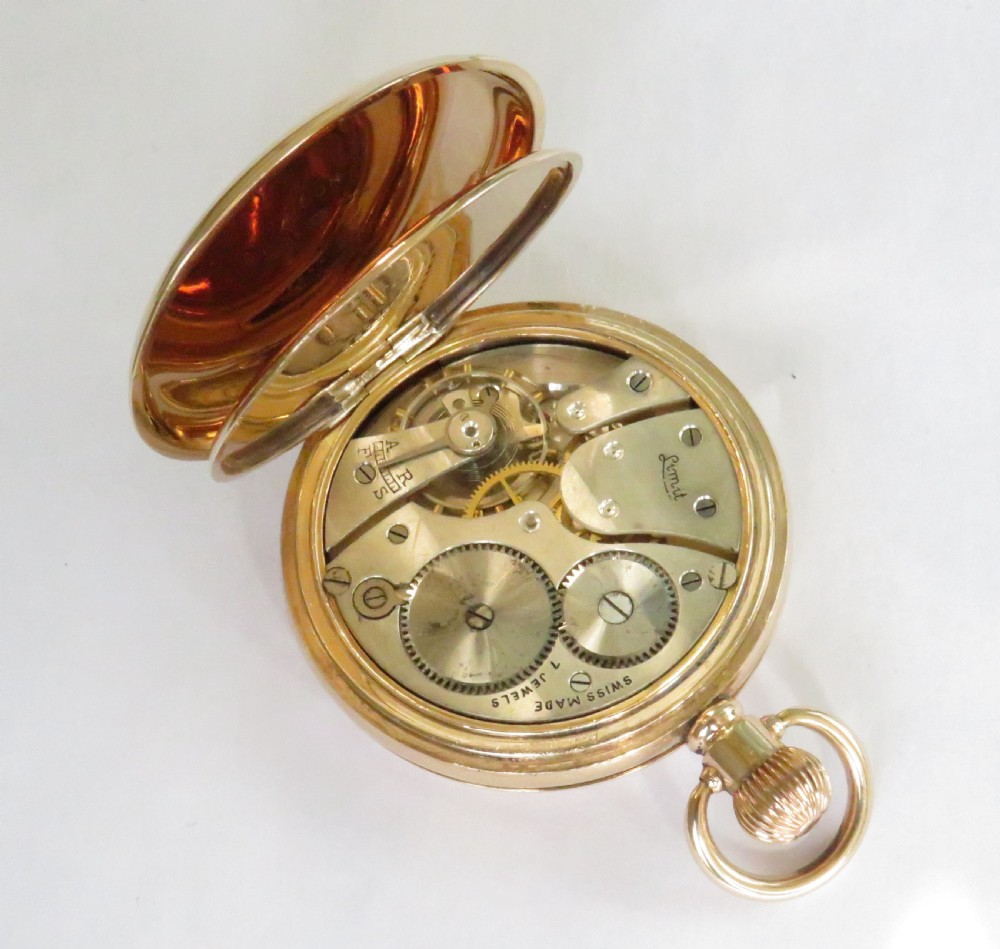 1920s Limit half hunter pocket watch View IV
