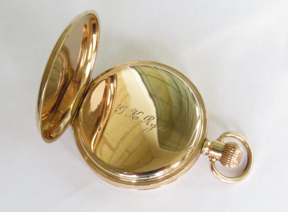 1920s Limit half hunter pocket watch View V