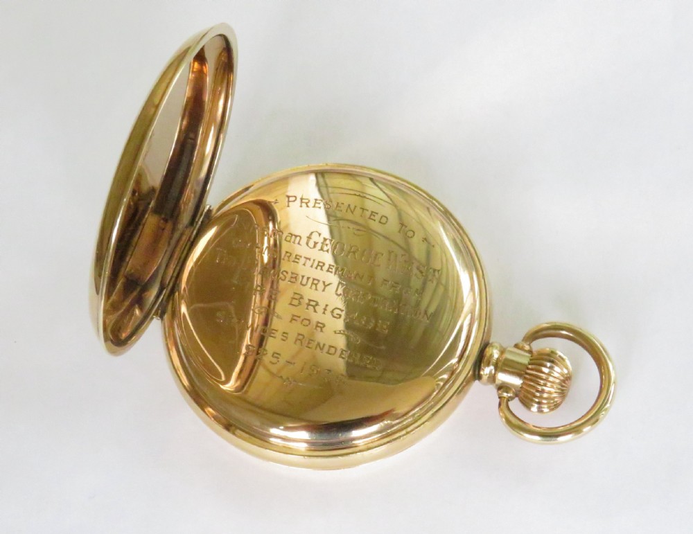 1931 Waltham pocket watch, Dewsbury Fire Brigade View IV