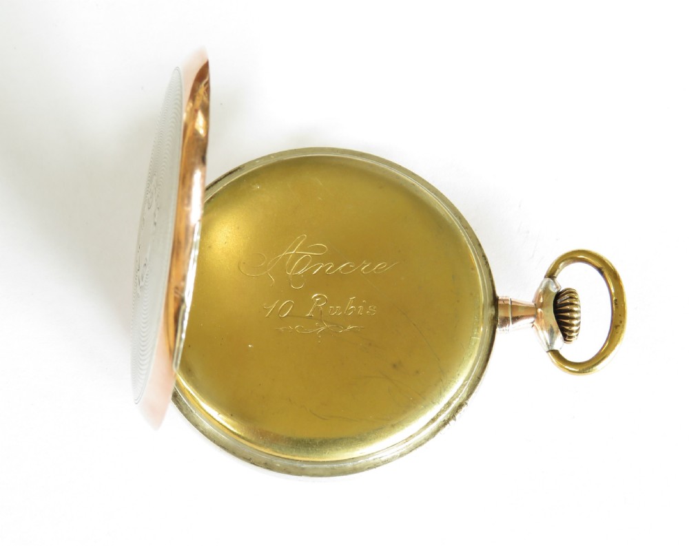 1920s silver galonne pocket watch View IV