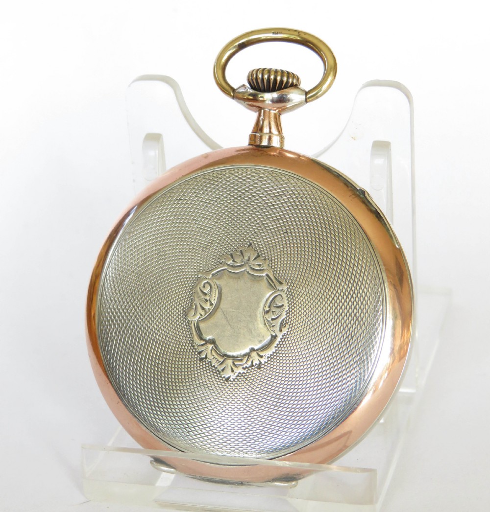 1920s silver galonne pocket watch View V