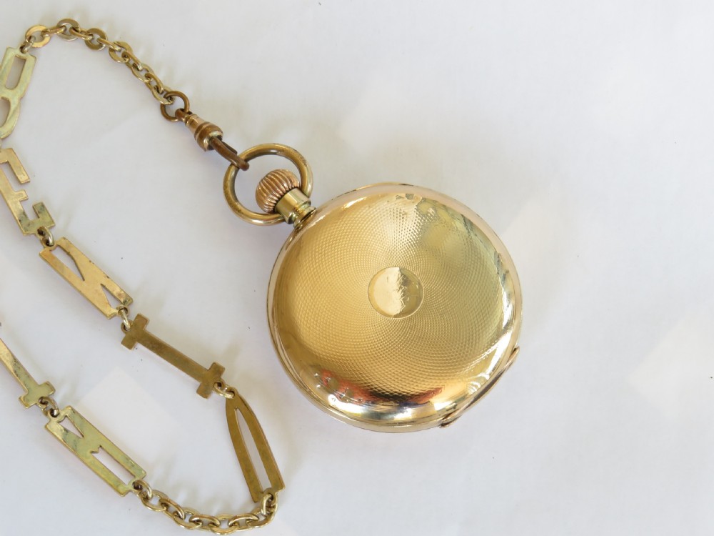 Antique Omega pocket watch and chain View V