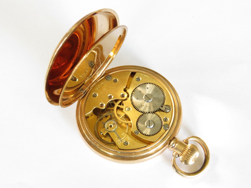 1920s Bernex stem winding pocket watch View III