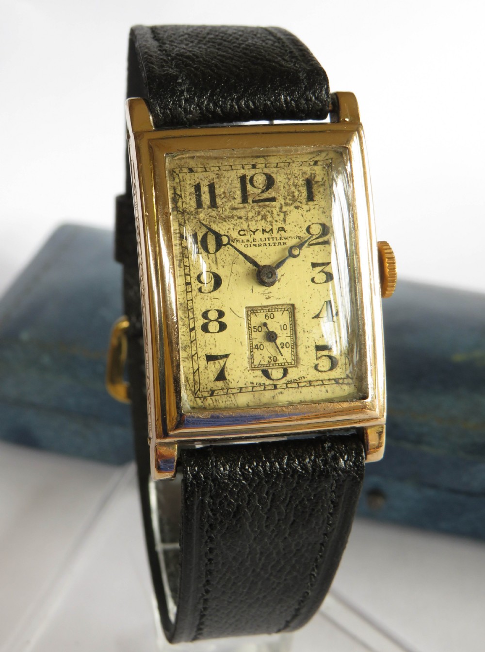 Gents 1930s Art Deco Cyma wrist watch  View II