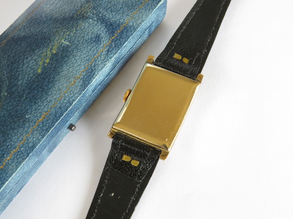 Gents 1930s Art Deco Cyma wrist watch  View V