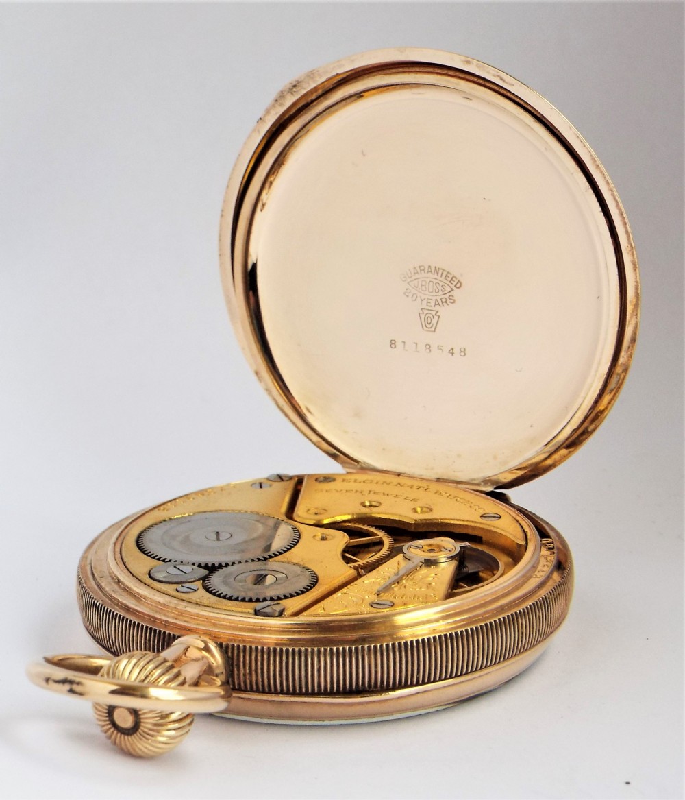 Antique Elgin pocket watch 1914 View IV