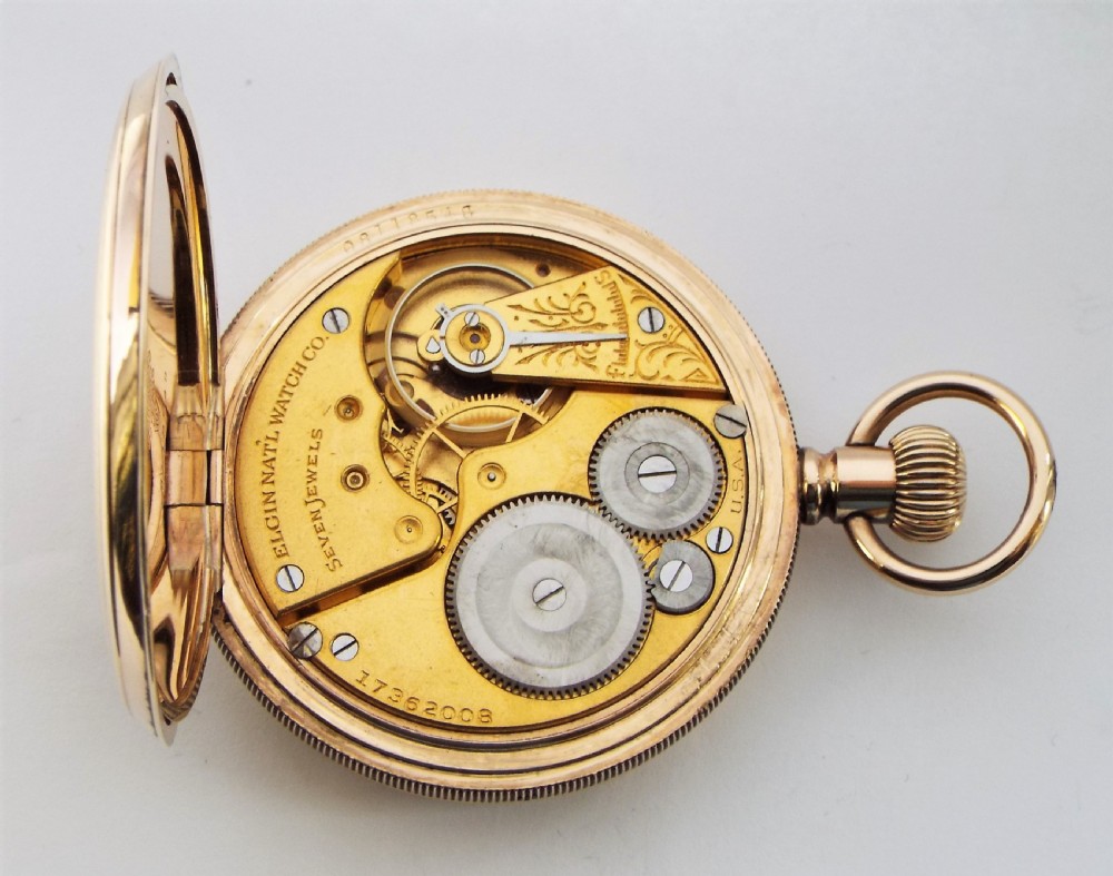 Antique Elgin pocket watch 1914 View V
