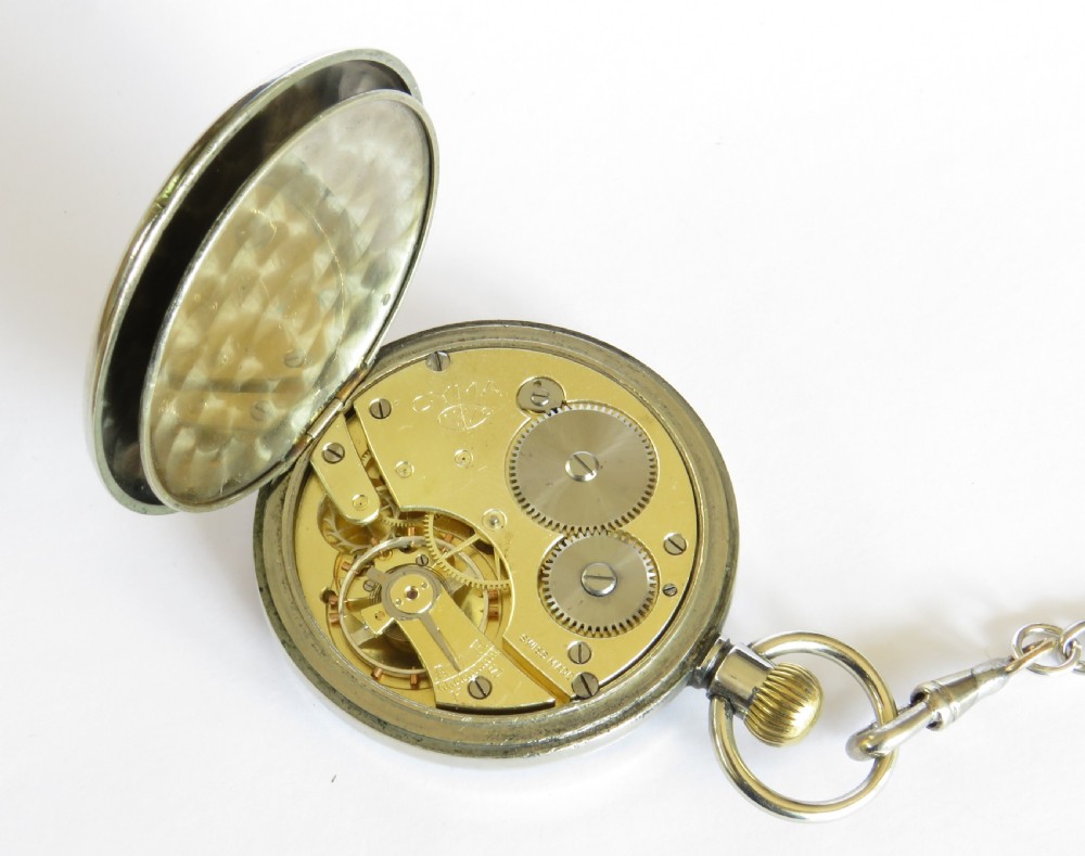 Antique Cyma pocket watch and chain View III