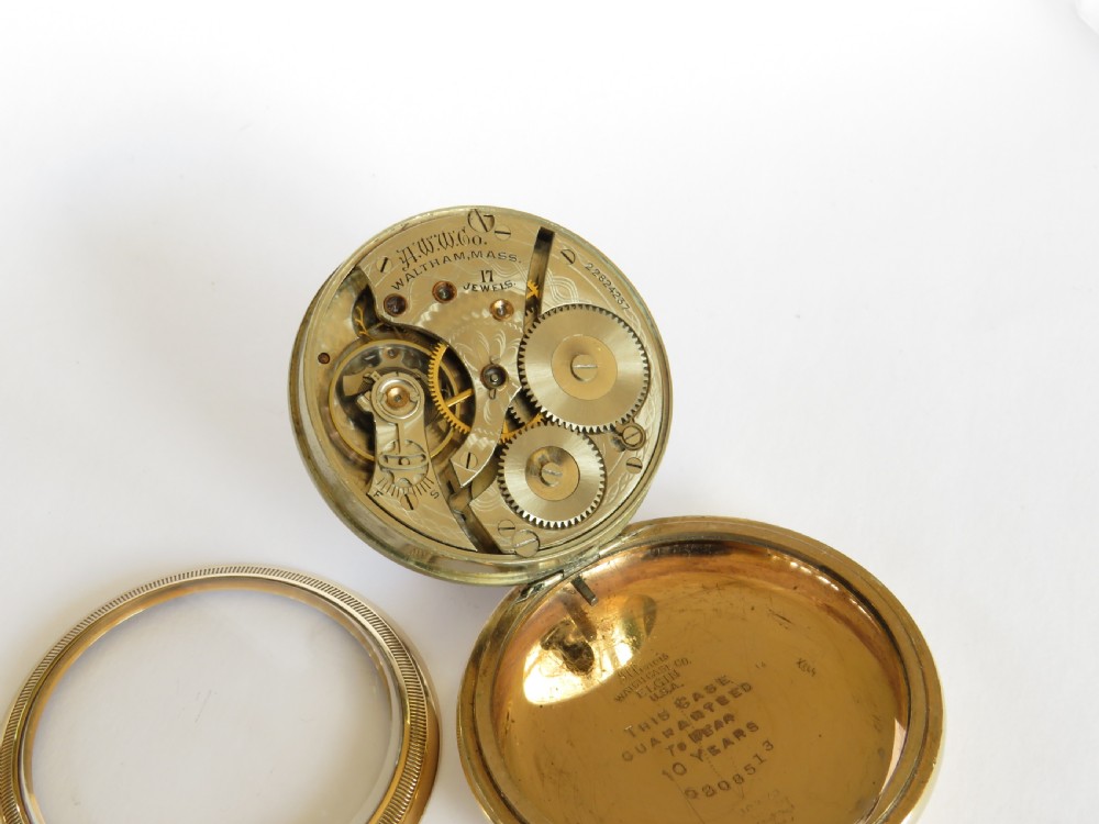 Antique Waltham pocket watch, 1919 View III
