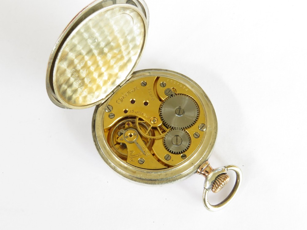 Antique Omega pocket watch, c1932 View III