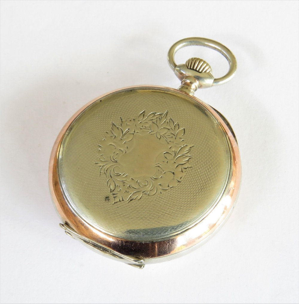 Antique silver Omega pocket watch View V