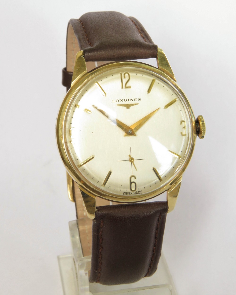 Gents 9ct gold Longines wrist watch, 1966 View II