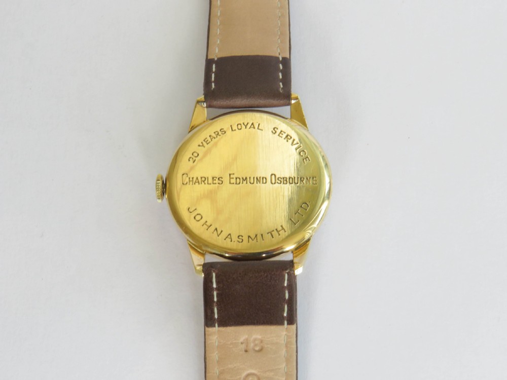 Gents 9ct gold Longines wrist watch, 1966 View V