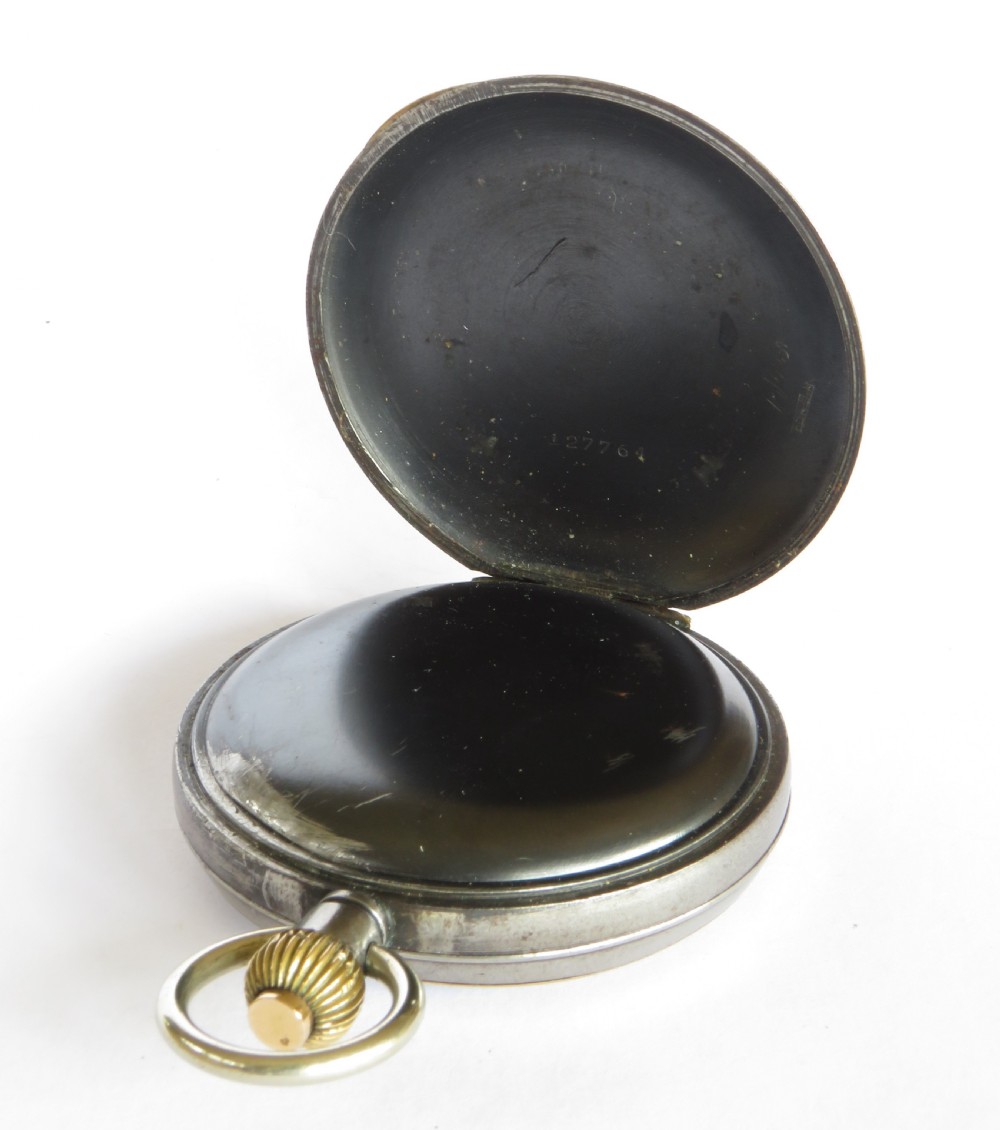 1960s gun metal pocket watch chronograph for the GPO View III