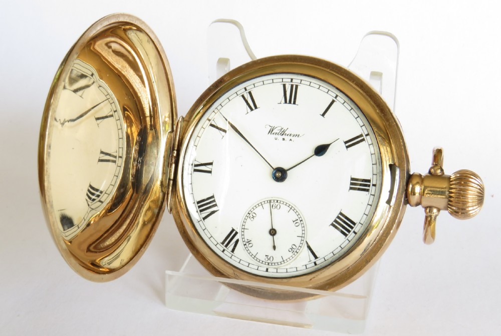 Waltham Bartlett full hunter pocket watch, 1918