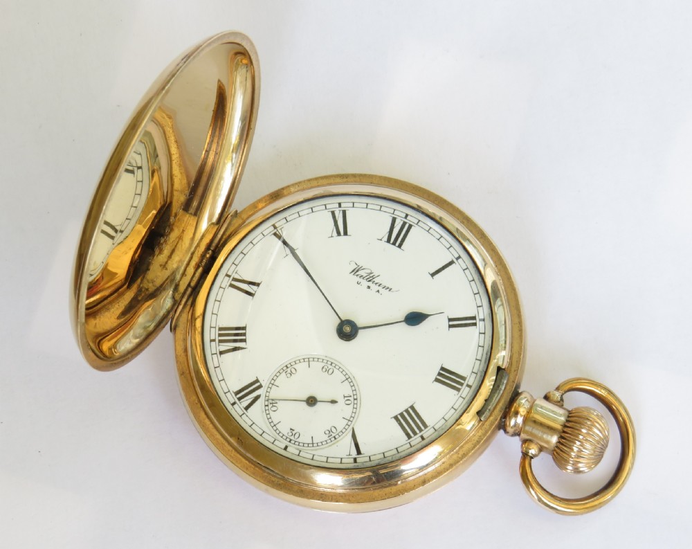 Waltham Bartlett full hunter pocket watch, 1918 View II