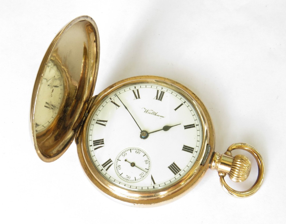 Antique Waltham full hunter pocket watch View II