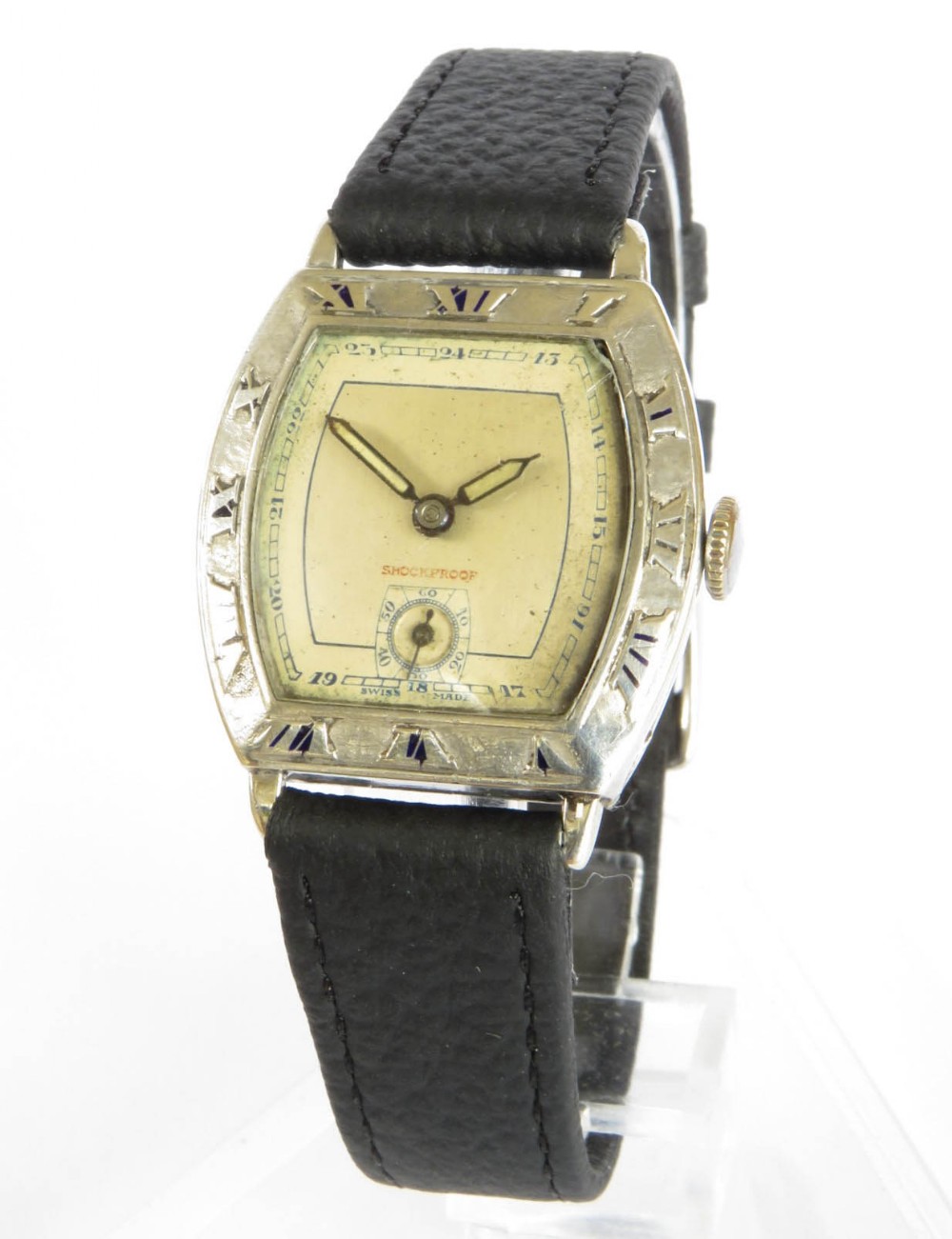 Gents silver wrist watch, 1930