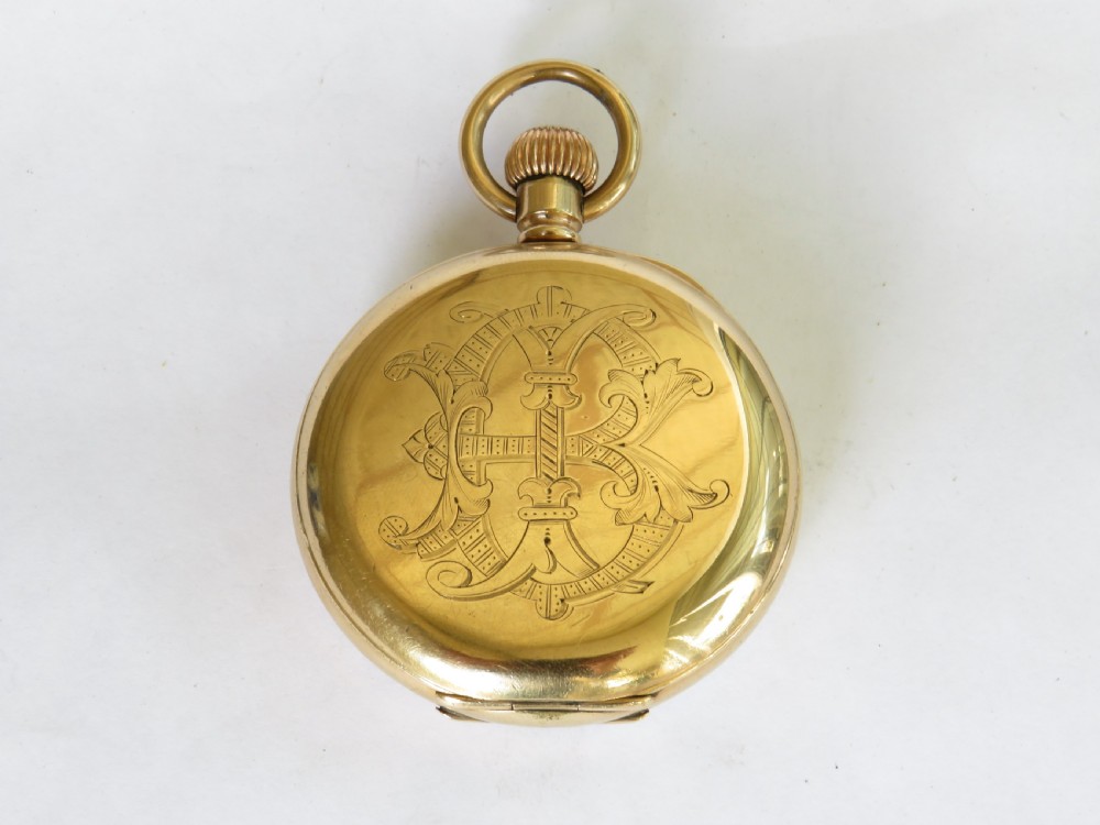 Antique 1903 Waltham pocket watch View V