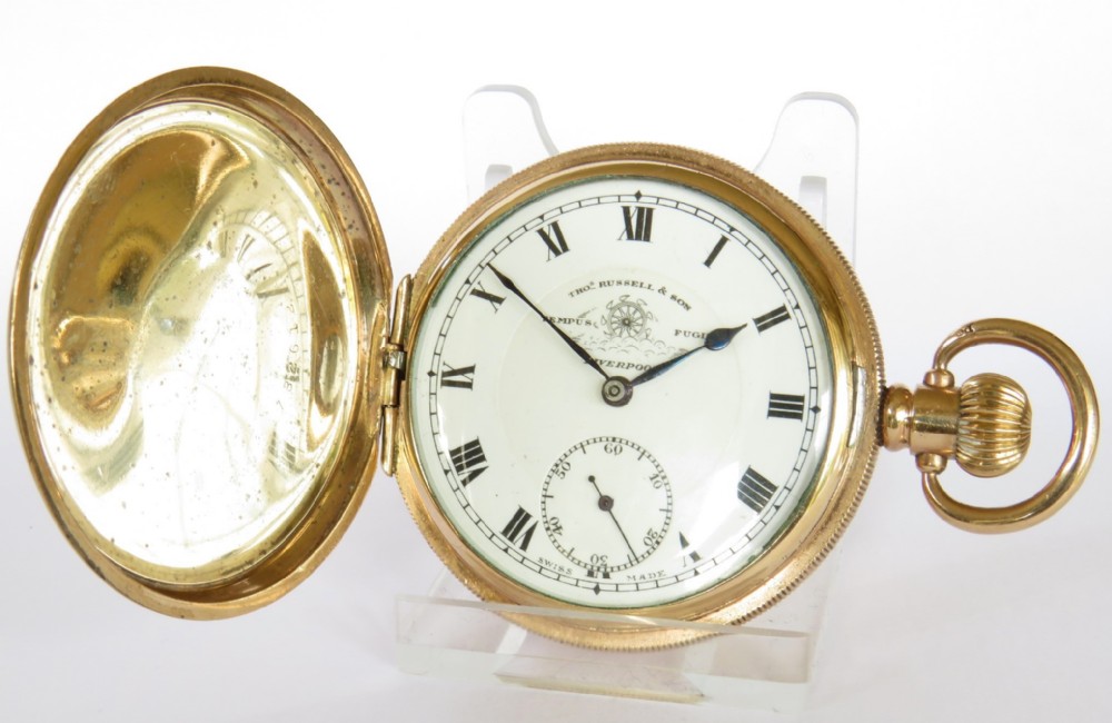 Thomas Russell full hunter pocket watch, c1930