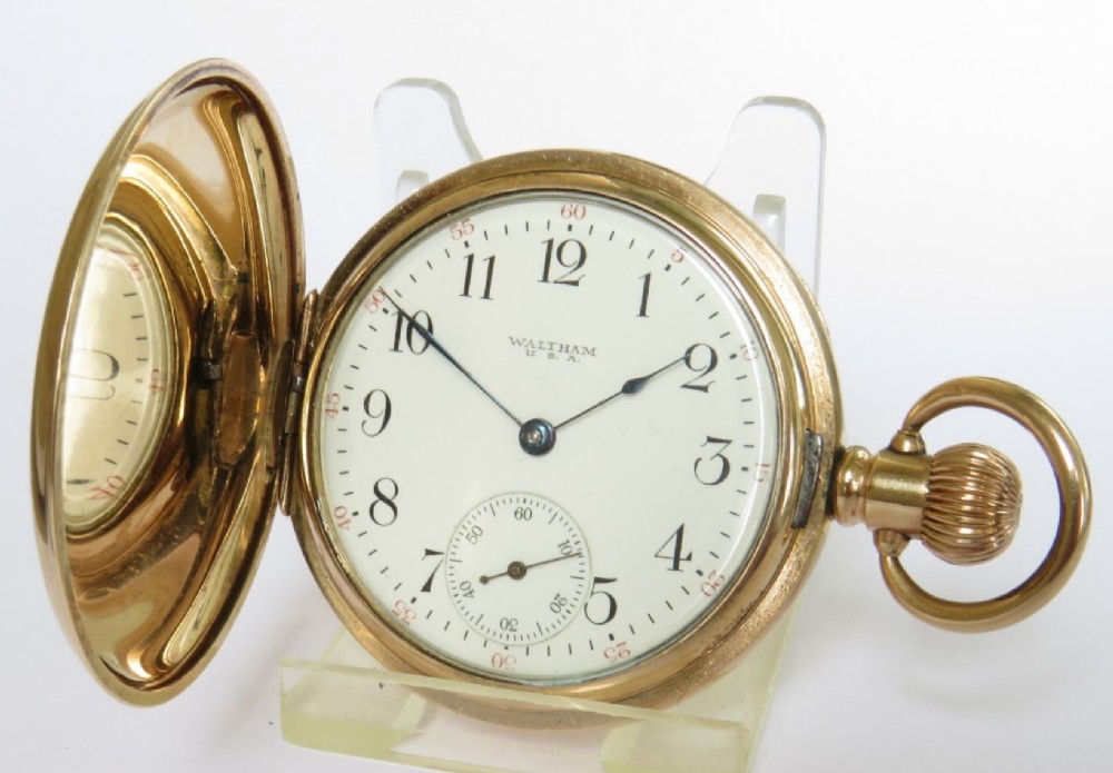 Waltham P S Bartlett full hunter pocket watch