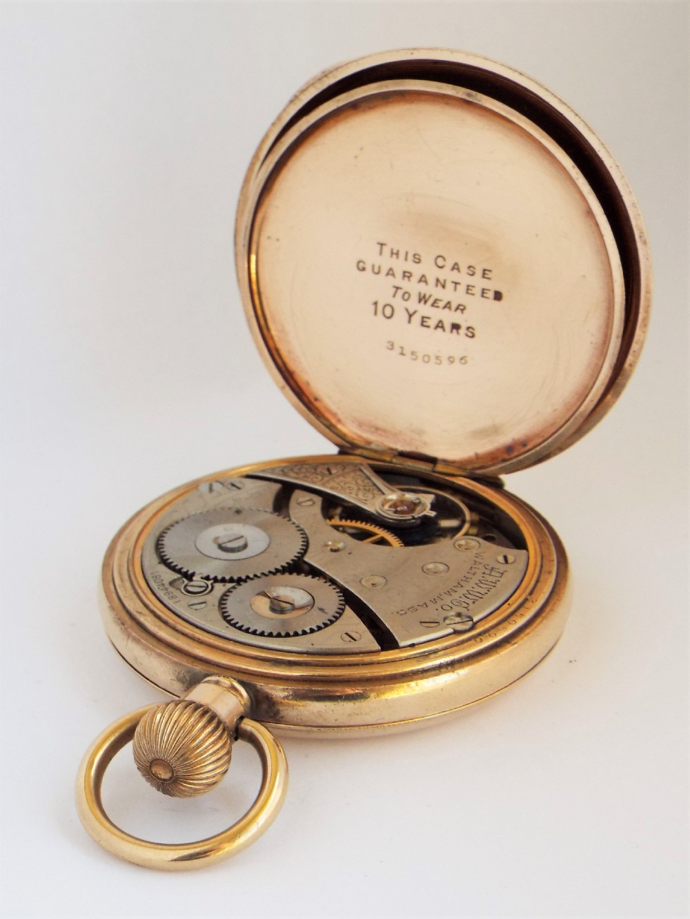 Waltham full hunter pocket watch, 1913. View V