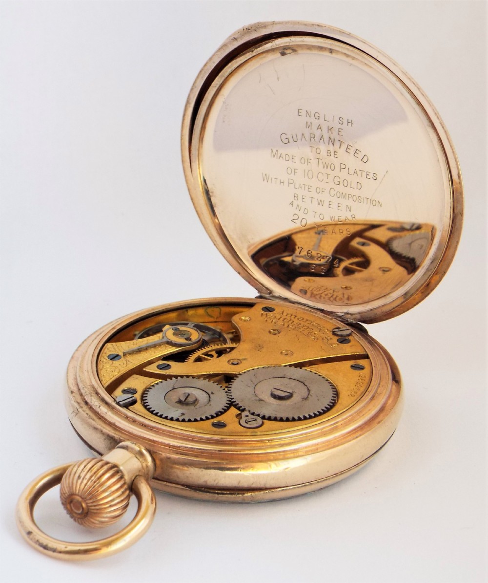 Antique  Waltham  Traveler pocket watch 1903. View IV