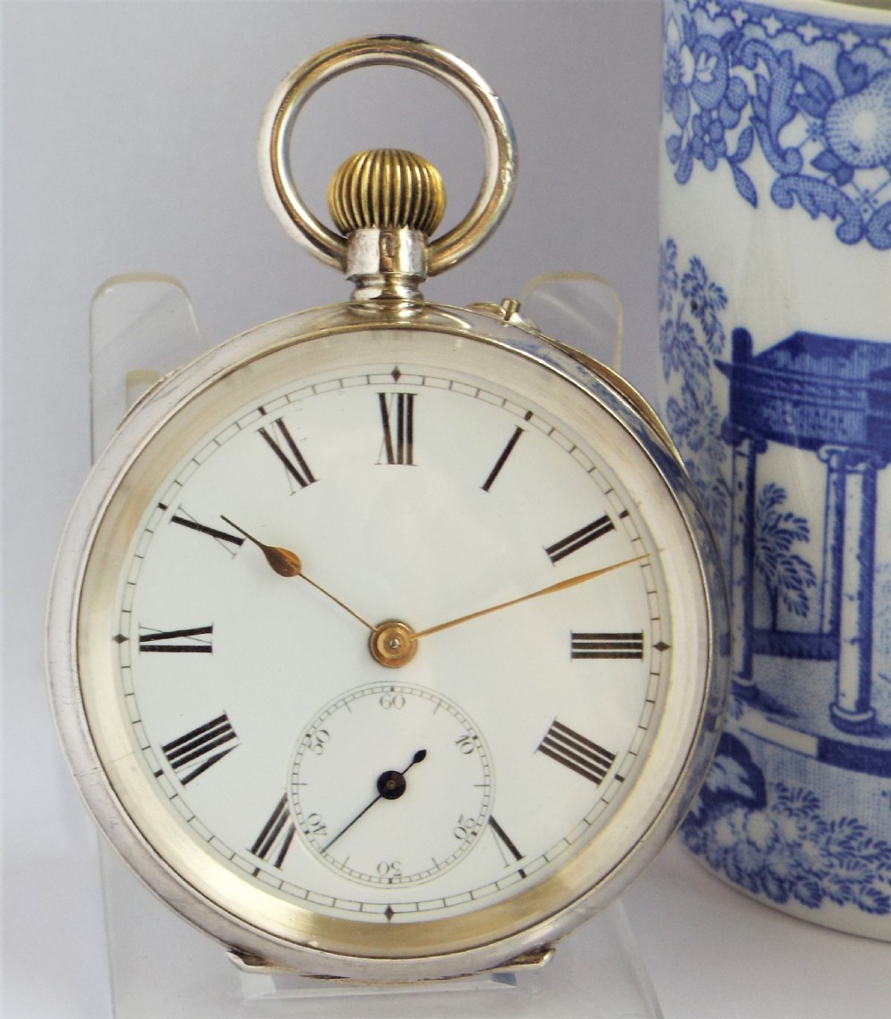 Antique silver Omega pocket watch.