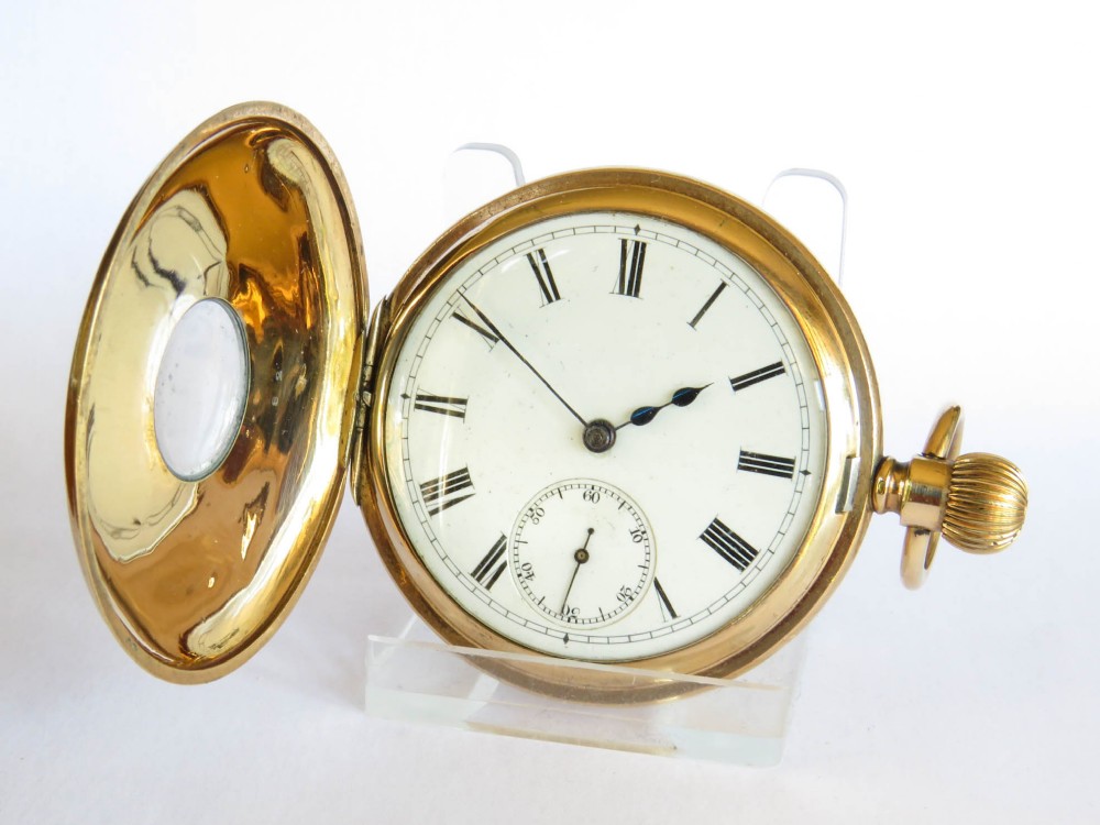 Antique Waltham half hunter pocket watch