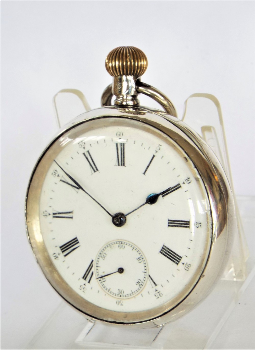 Antique Silver Omega Pocket Watch.