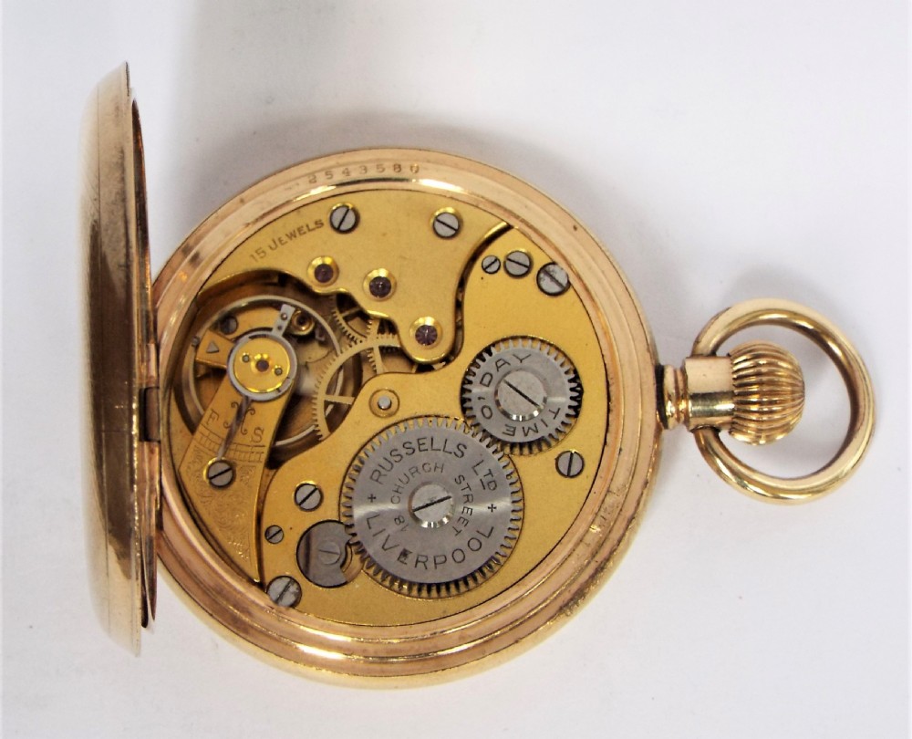 Antique Thomas Russell full hunter pocket watch. View VI