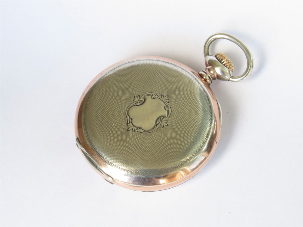 Antique silver Zenith pocket watch, 1919 View V