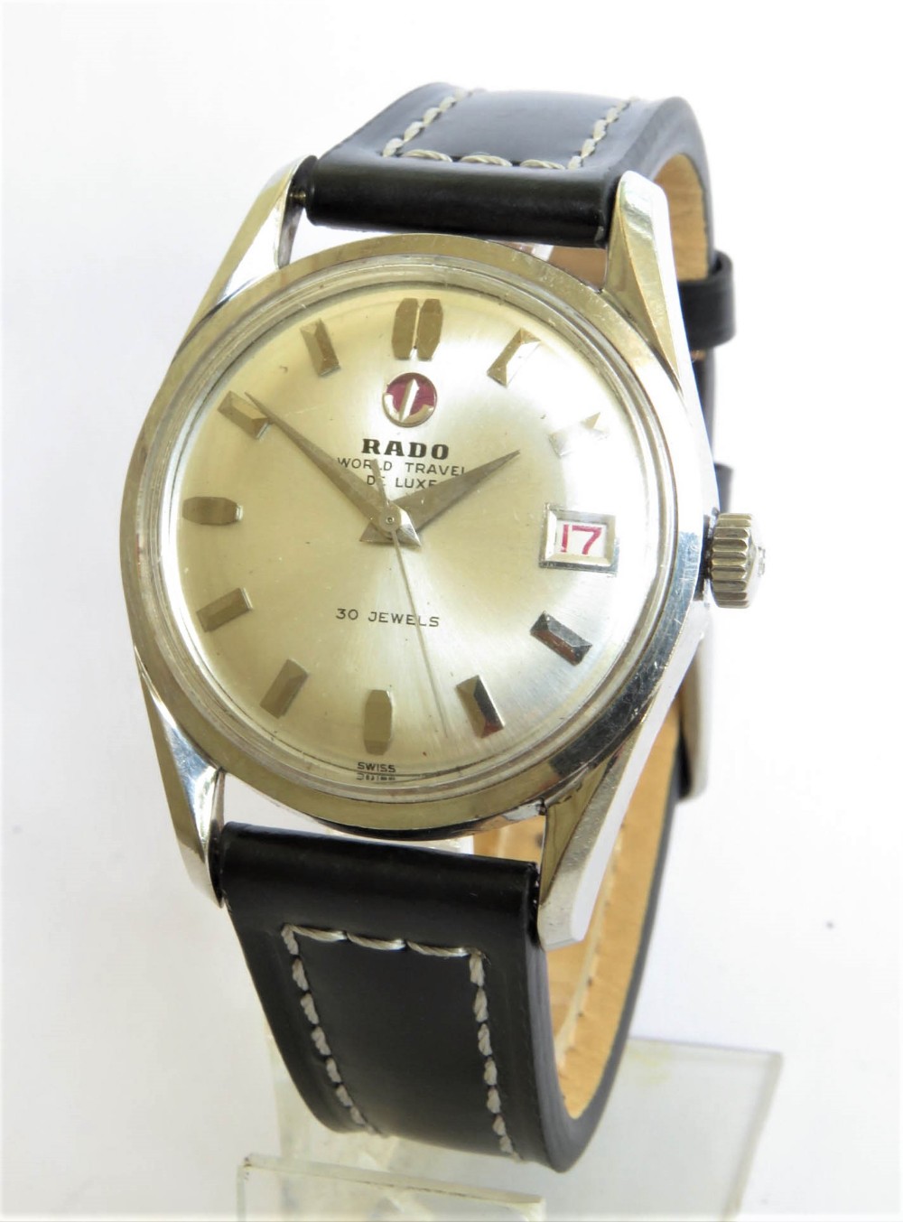 Gents 1960s Rado World Travel De Luxe wrist watch