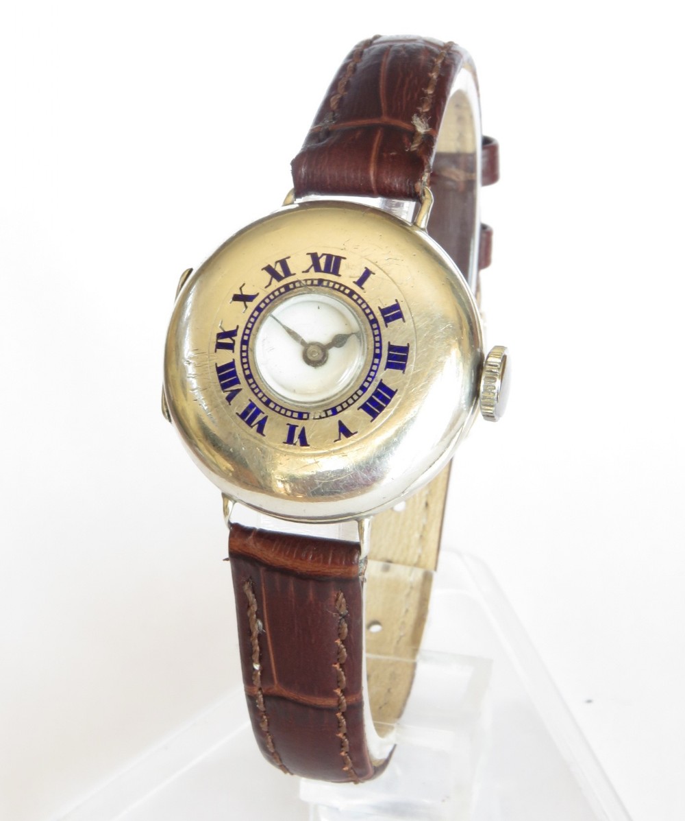 Ladies antique silver wrist watch, 1921