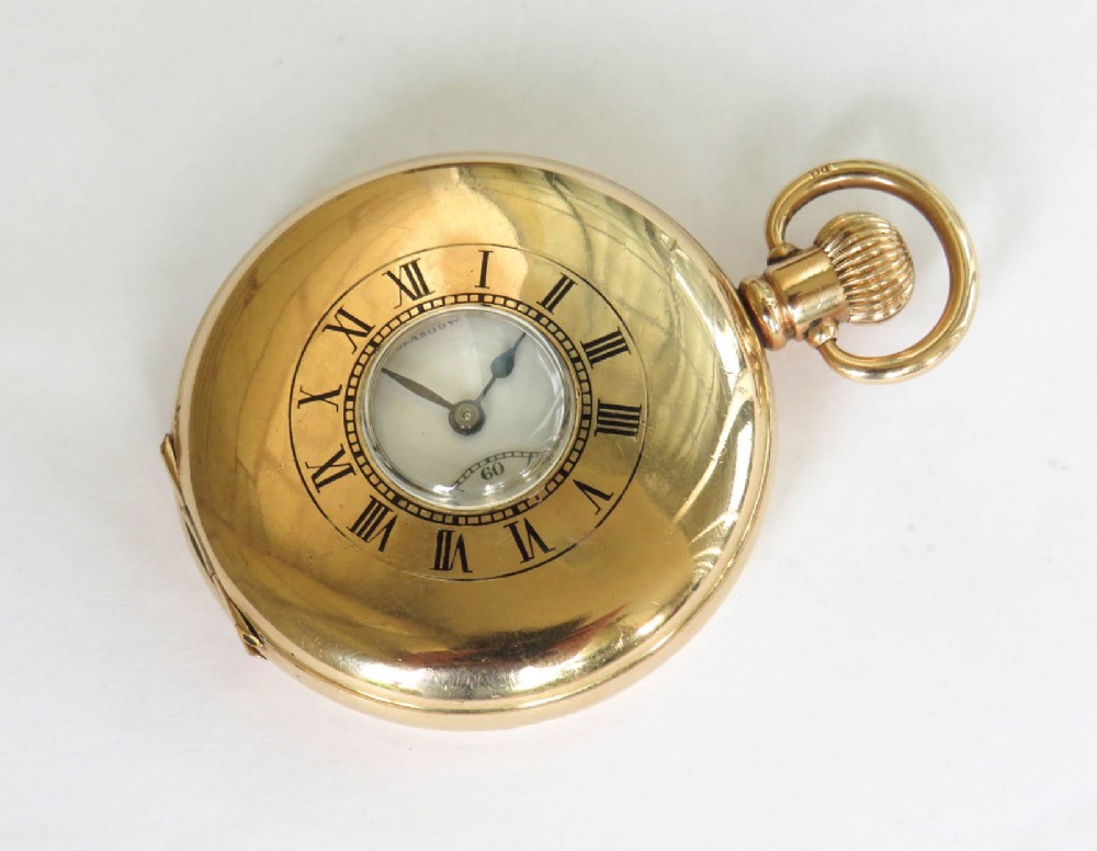 1930s Moeris half hunter pocket watch