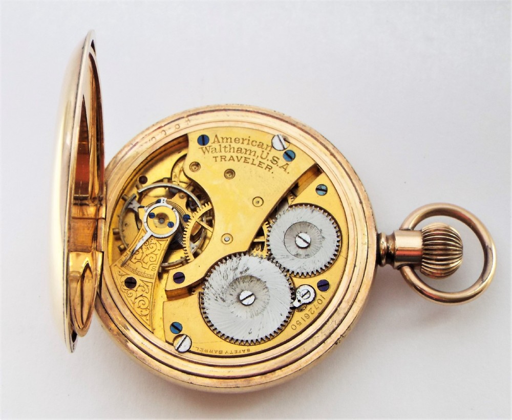 Antique Waltham full hunter pocket watch 1901. View VI