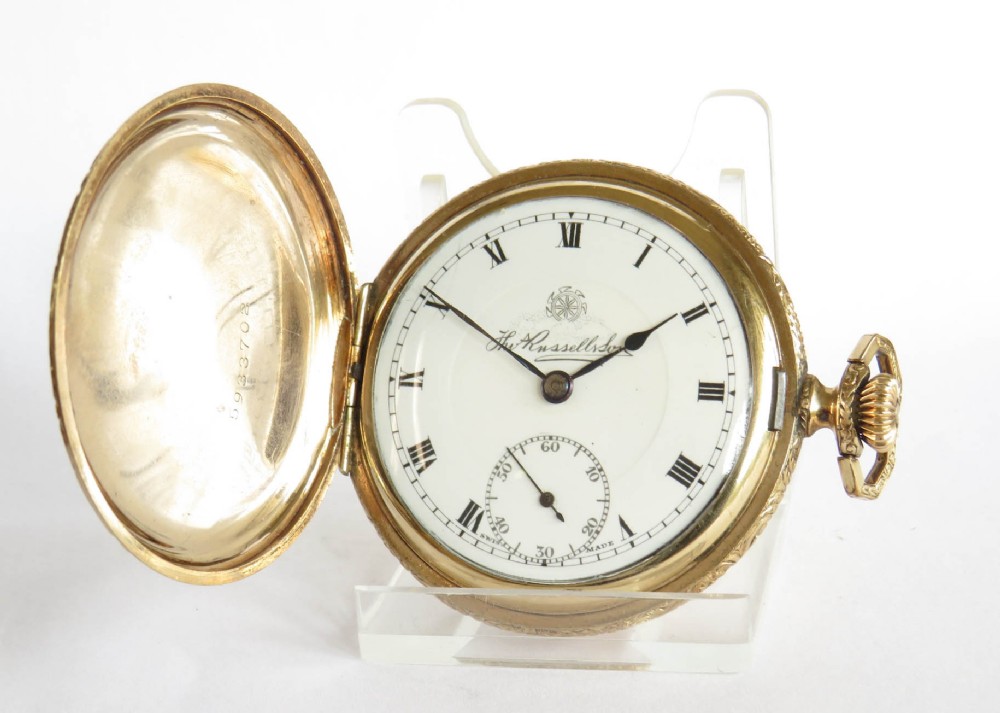 Antique Thomas Russell full hunter pocket watch