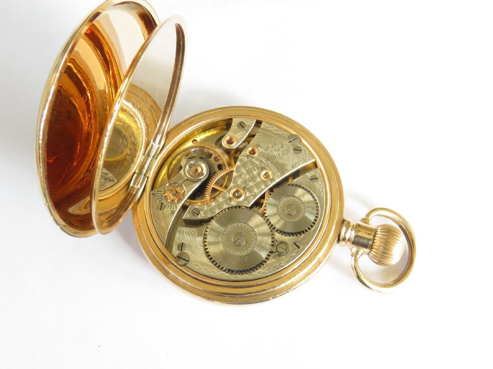 Antique Waltham P S Bartlett full hunter pocket watch View III