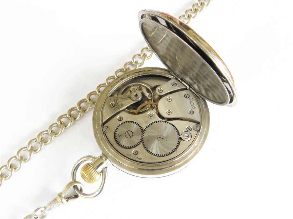 1920s Limit pocket watch and chain View IV