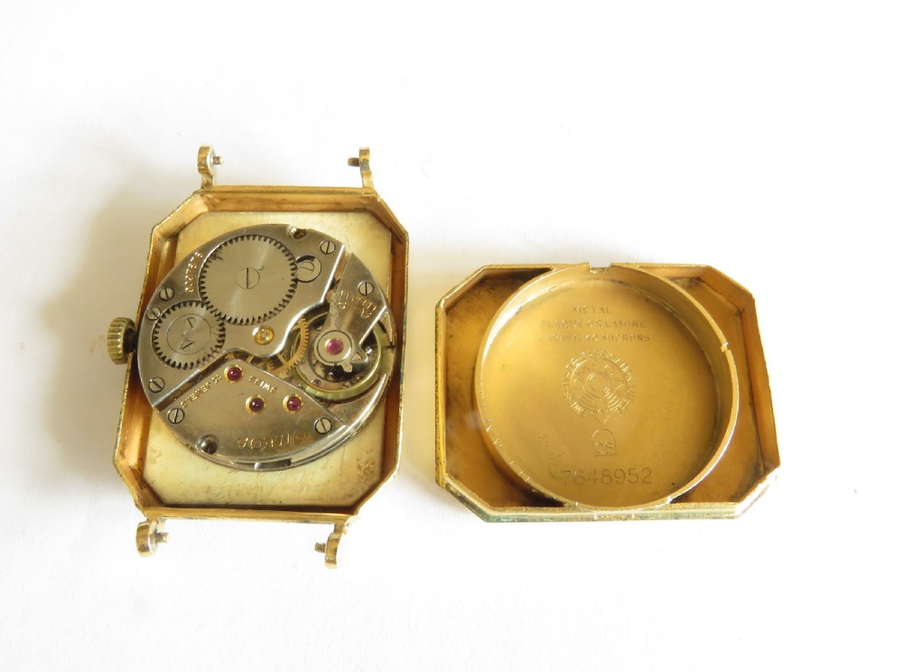 Gents Omega Art Deco wrist watch, 1939 View III