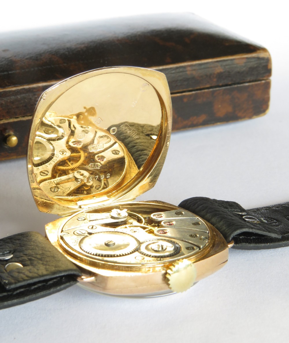 Antique 9ct gold Syren wrist watch, 1927 View VII