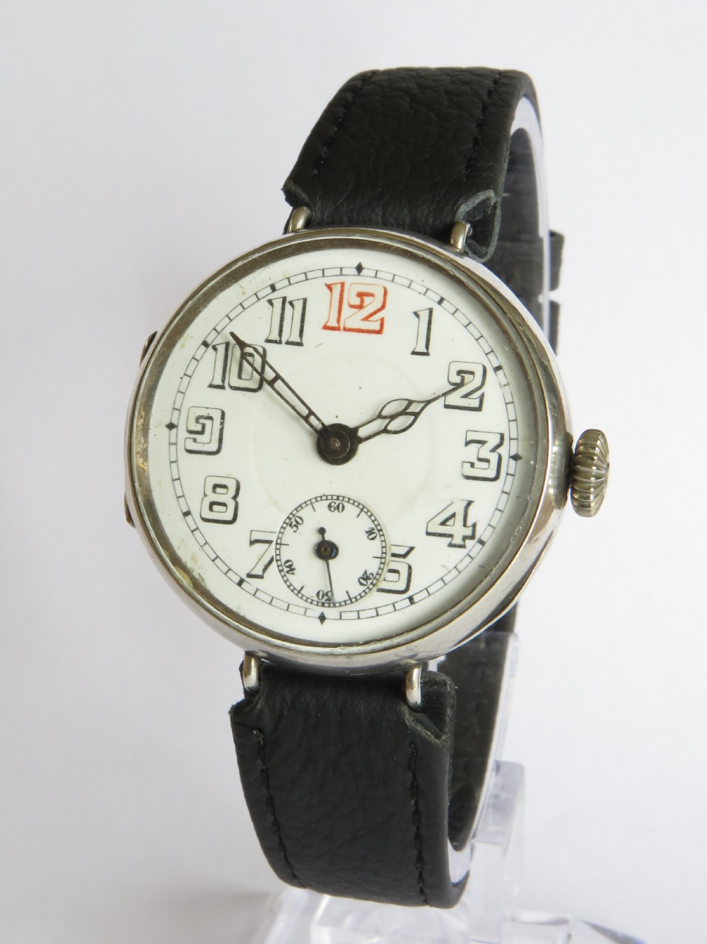 Gents WW1 silver trench watch, 1915