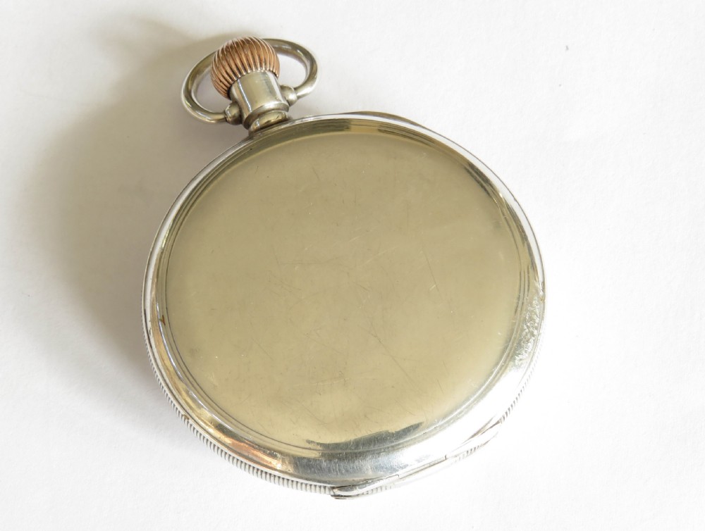 Antique silver Waltham full hunter pocket watch View V