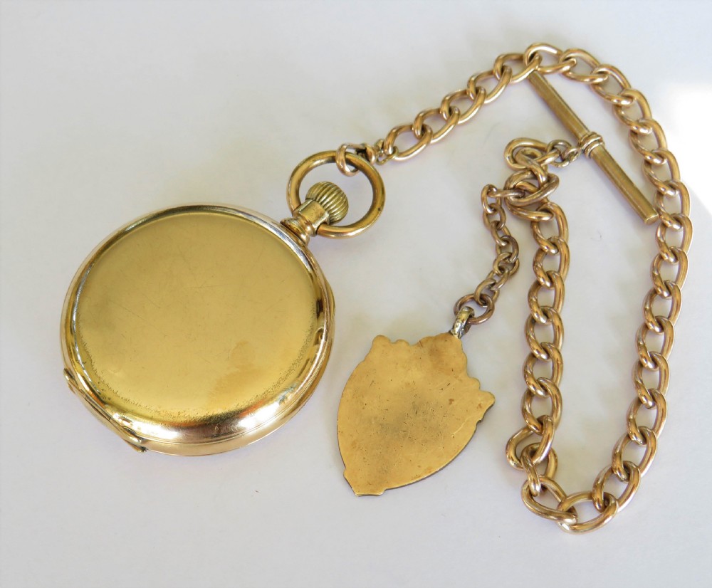 Antique Record pocket watch and chain View IV