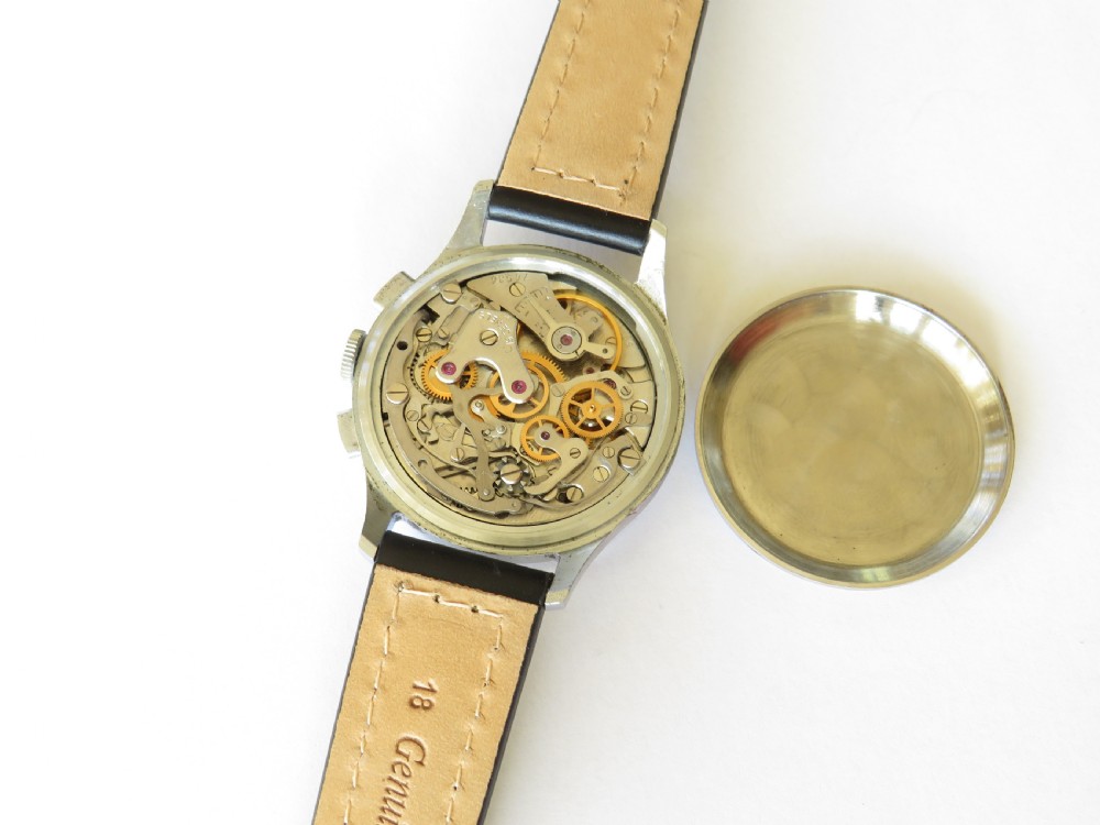 Gents 1960s Sekonda Strela 3017 Cosmonaut chronograph wrist watch View IV