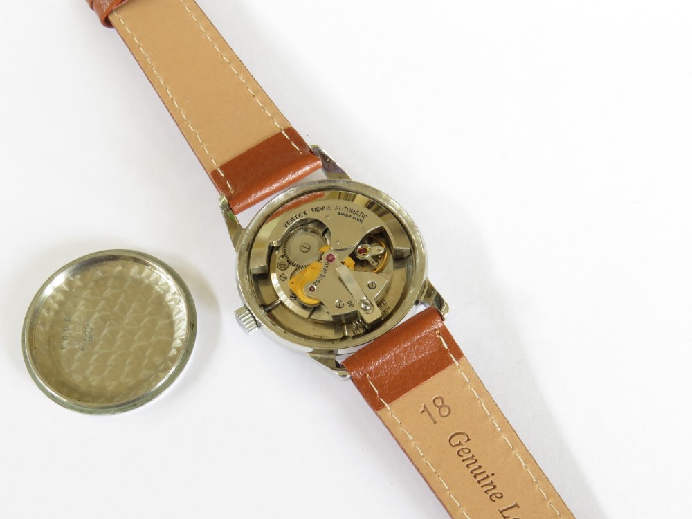 Gents Vertex Revue bumper automatic wrist watch View III