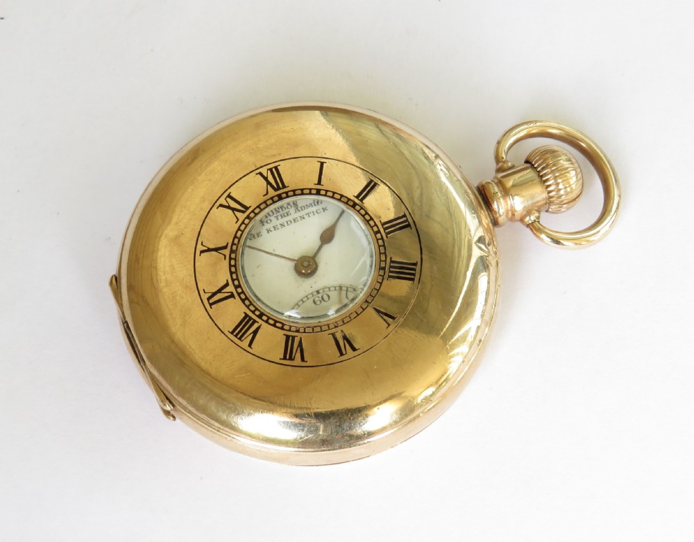Kendal & Dent Kendentick half hunter pocket watch View II